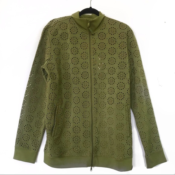 NWT Puma Fenty Green Zip Embroidered Edge Jacket - Picture 6 of 8